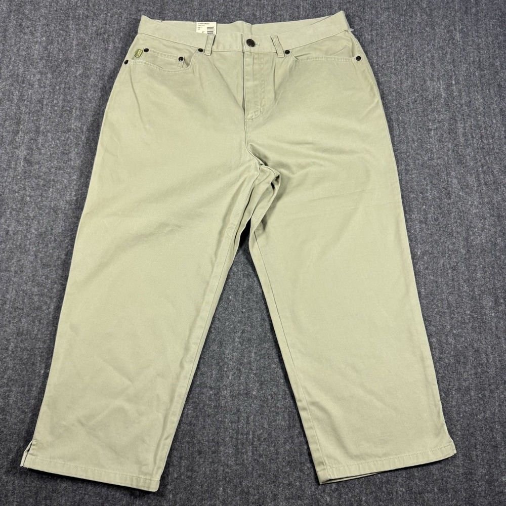 NWT Ralph Lauren Lauren Women's Size 10 Sage Green Classic Fit Cropped Pants